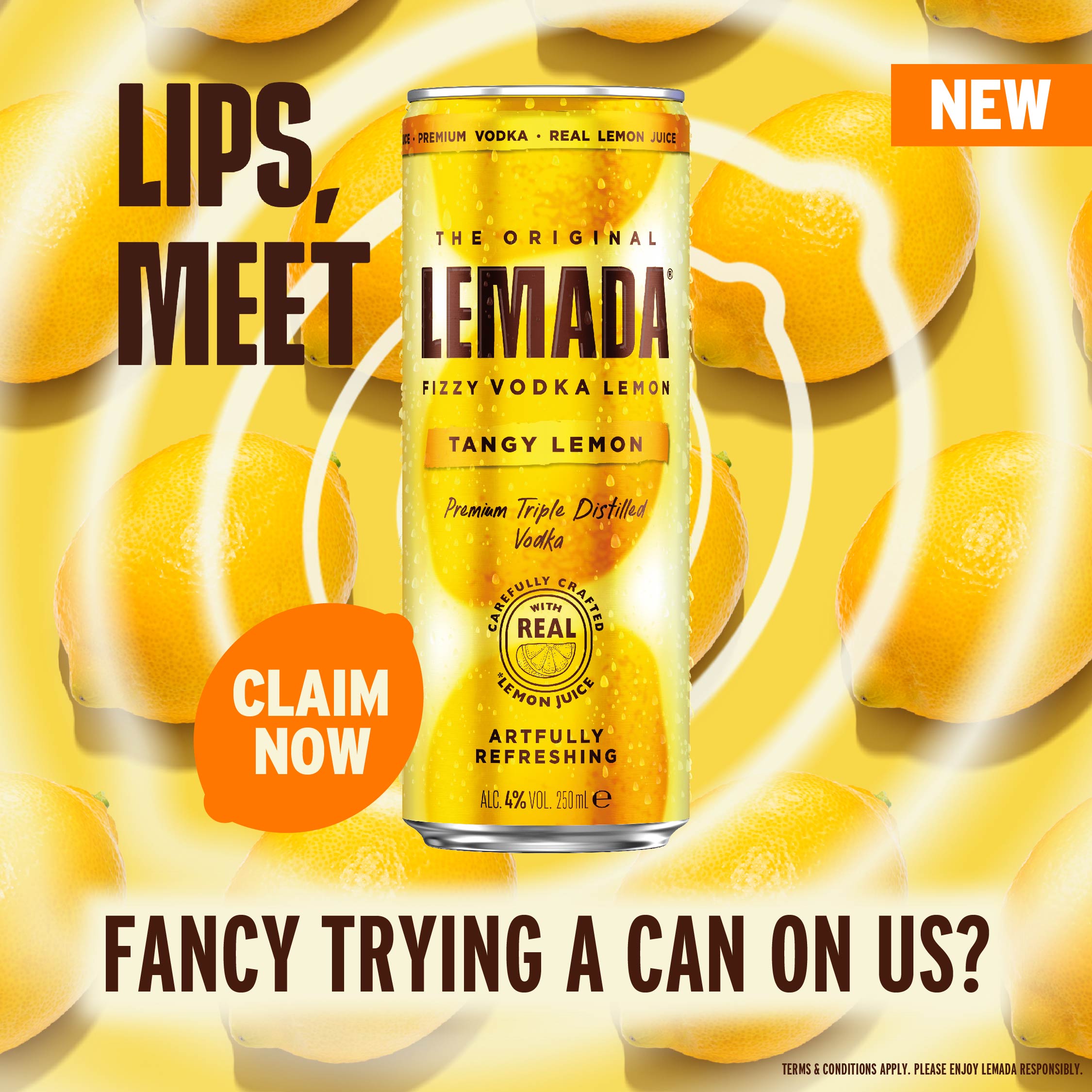 Lemada paid social sampling ad