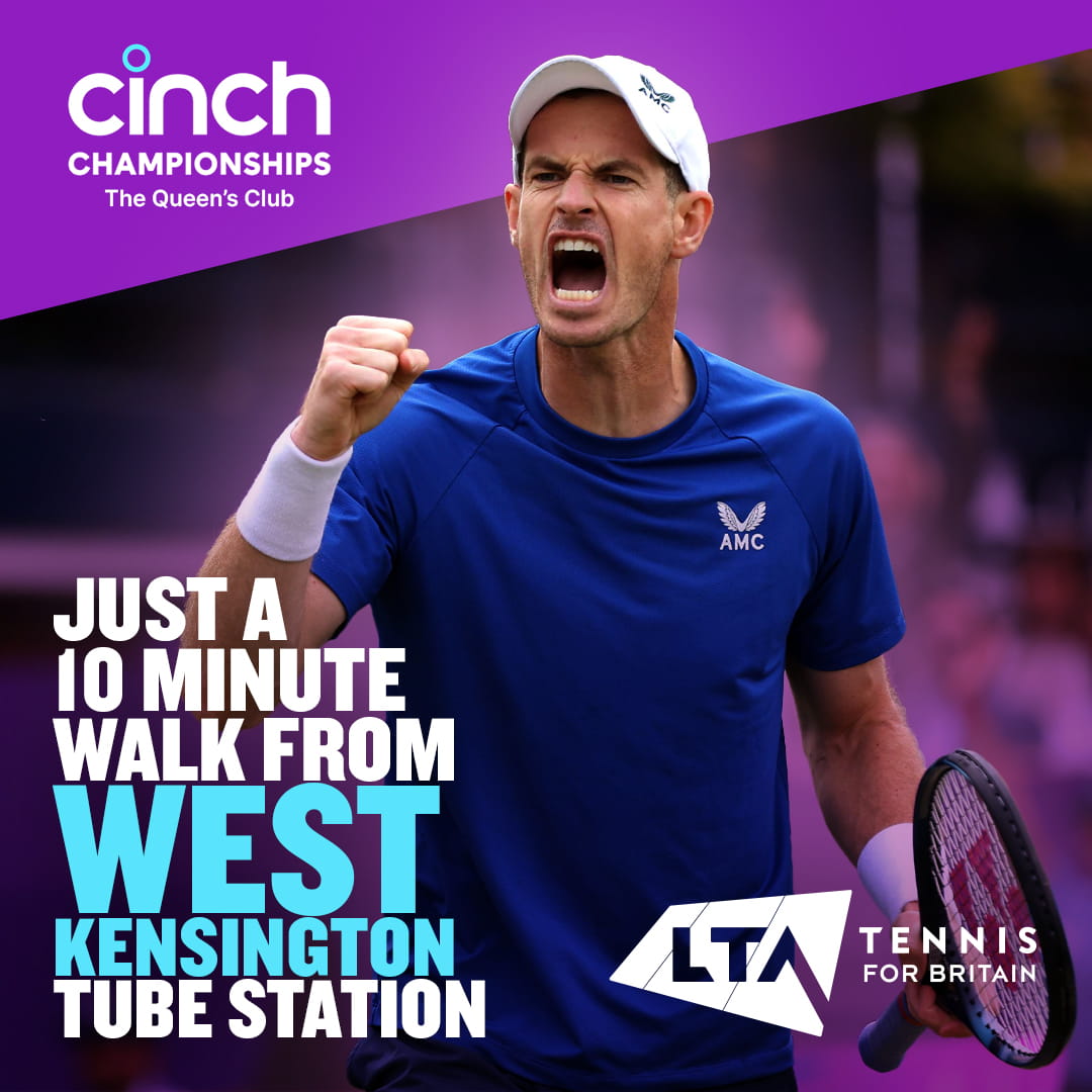 LTA x Cinch Championships geo-targeted paid social