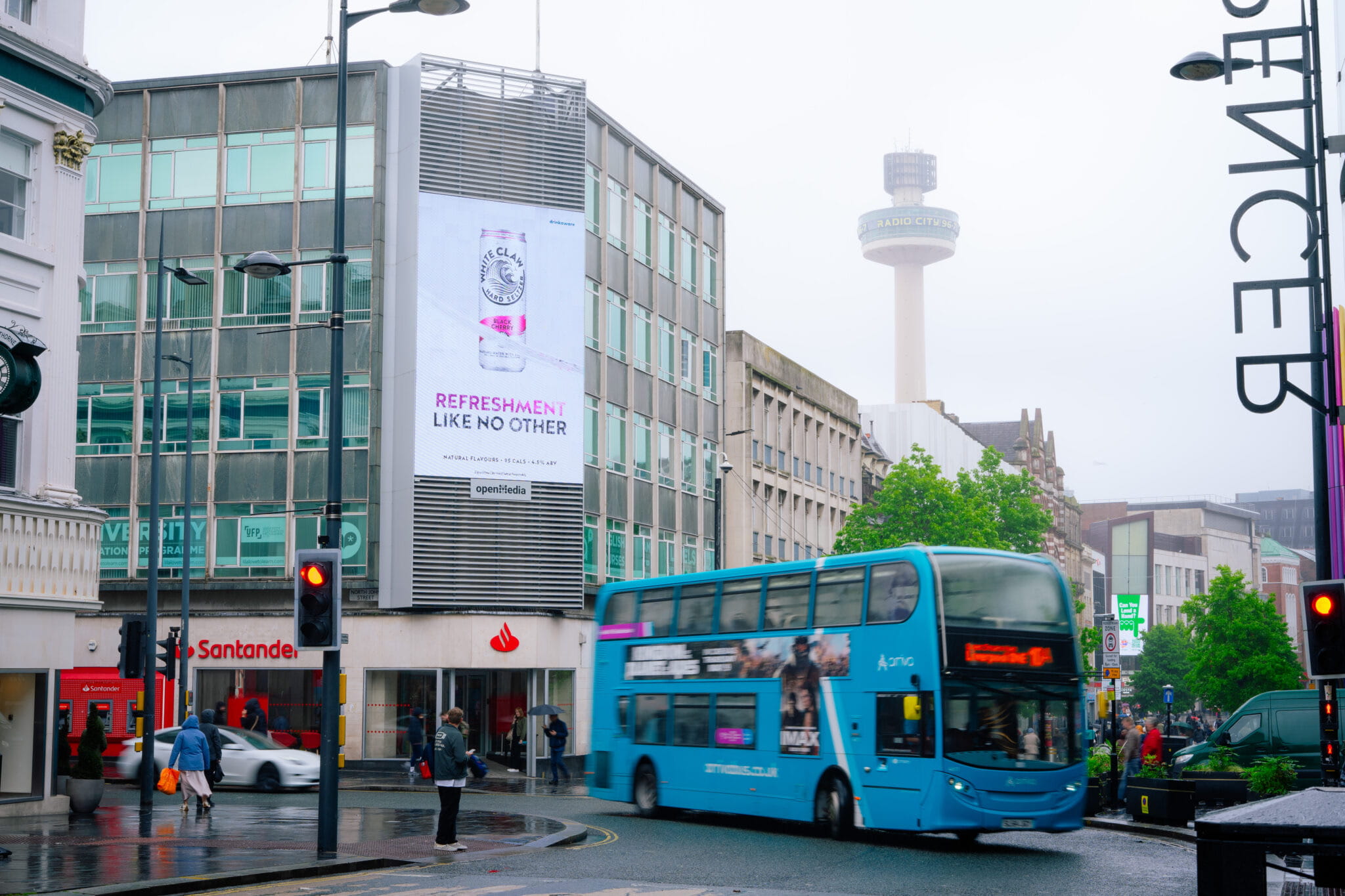 White Claw billboard photographed in situ in Liverpool
